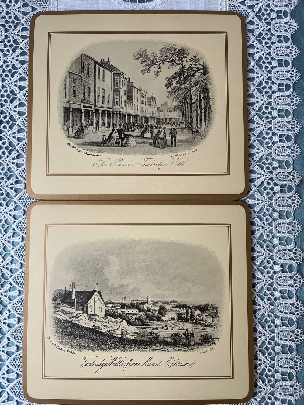 Vintage Pimpernel British Heritage Cork Placemats - Set of 6